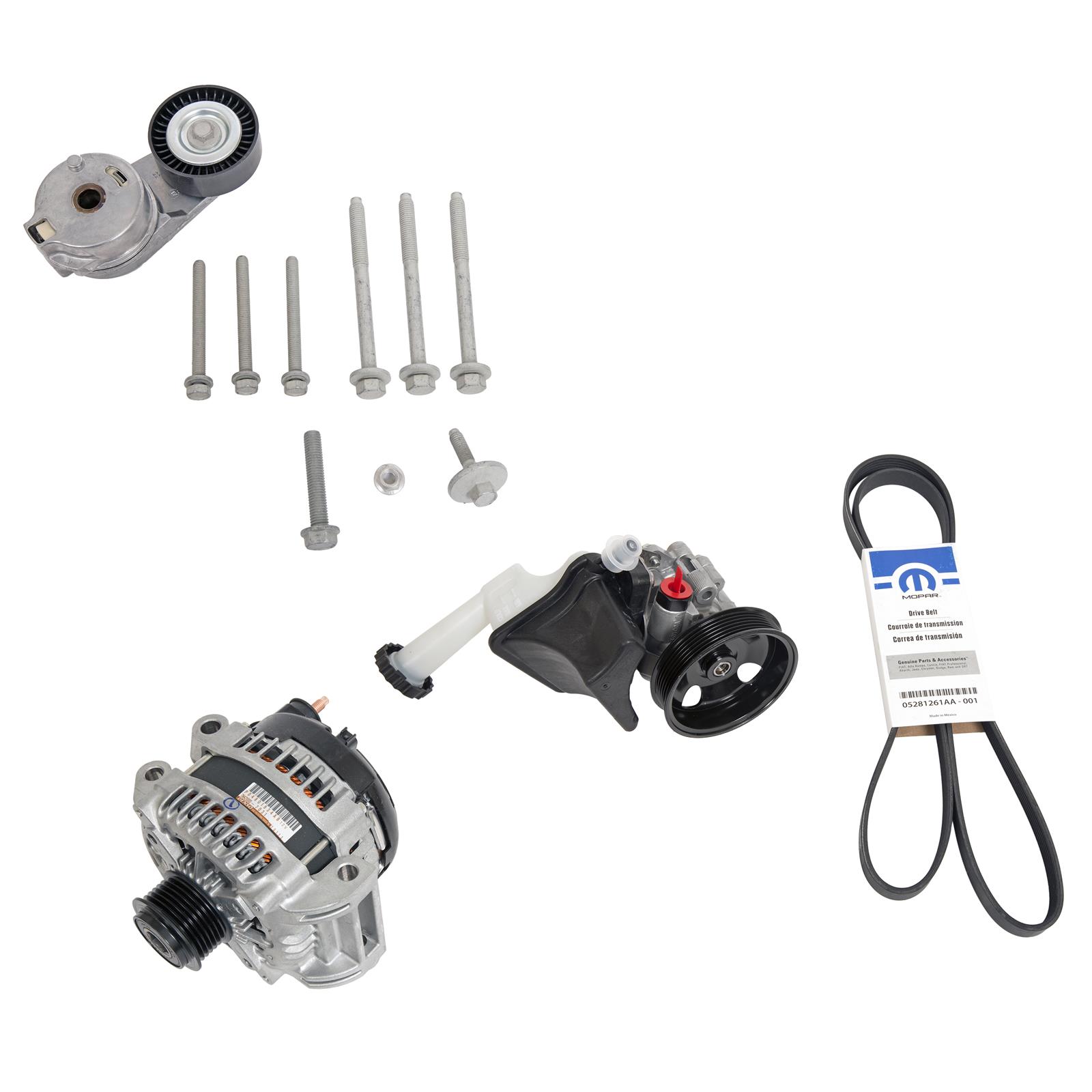 Mopar Hellephant & 6.2L Supercharged Hemi FEAD Basics Kit - Click Image to Close